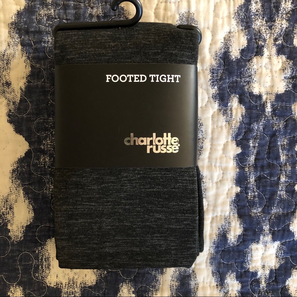 NWT Footed Gray Tights